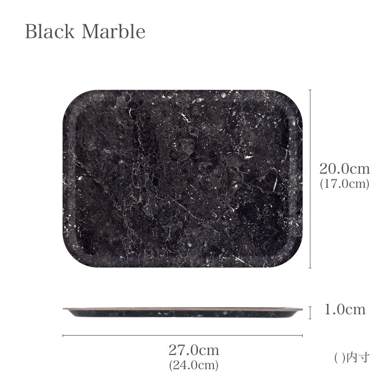 ary トレー  27×20 Black Mable