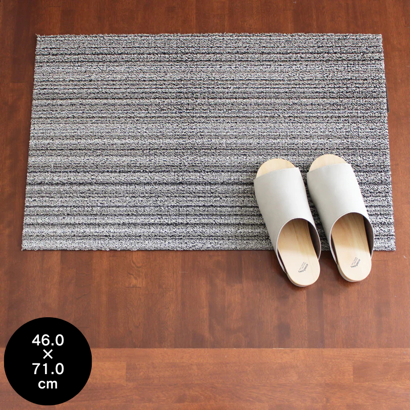 チルウィッチ 玄関マット Shag Skinny Stripe Door Mat Birch 46.0×71.0cm