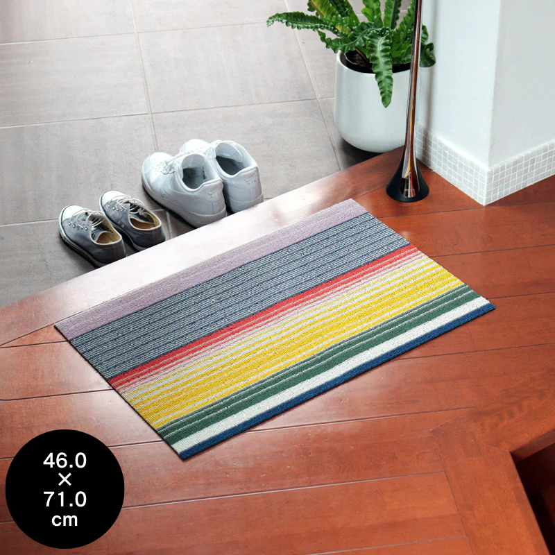 チルウィッチ 玄関マット Pop Stripe Shag  Door Mat Multi 46.0×71.0cm